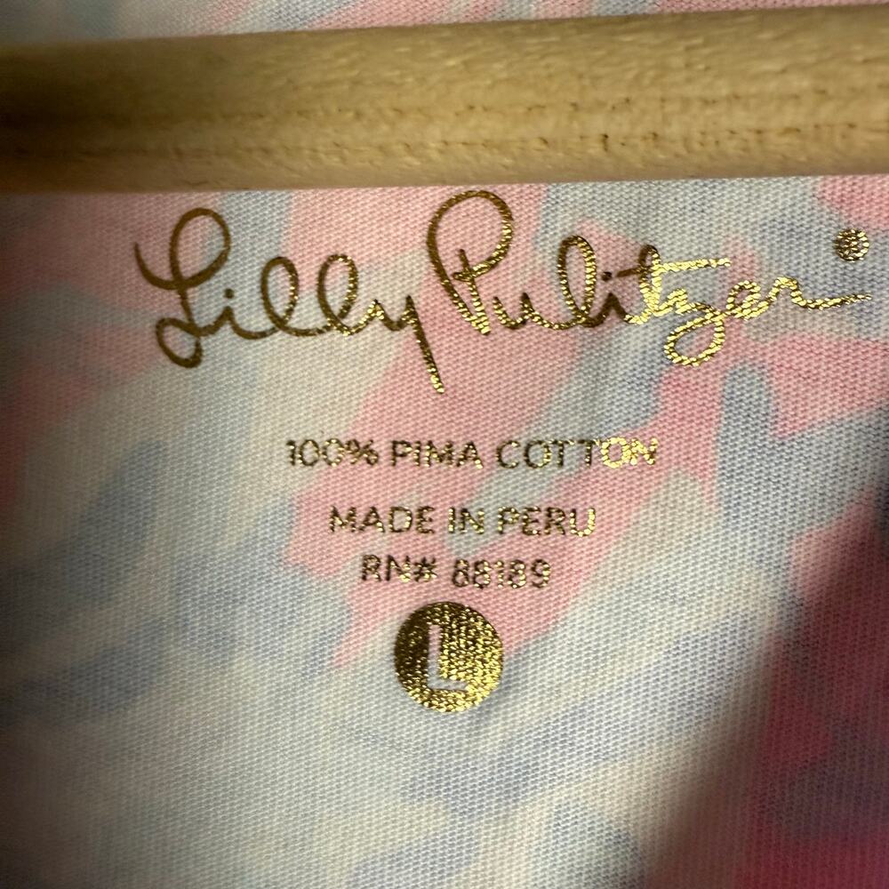 Lilly Pulitzer Marlowe Boatneck T-Shirt Shift Mini Dress  Large - Picture 9 of 9
